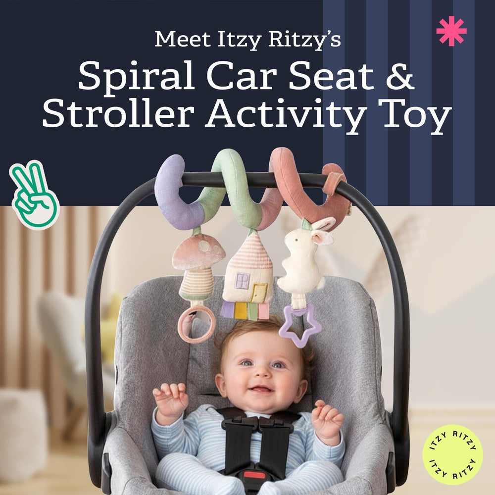 Itzy Ritzy close-up of dangling mirror offering visual engagement for baby