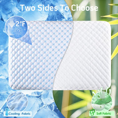 Iwacool dual-sided cover texture highlighting cooling and soft rayon comfort