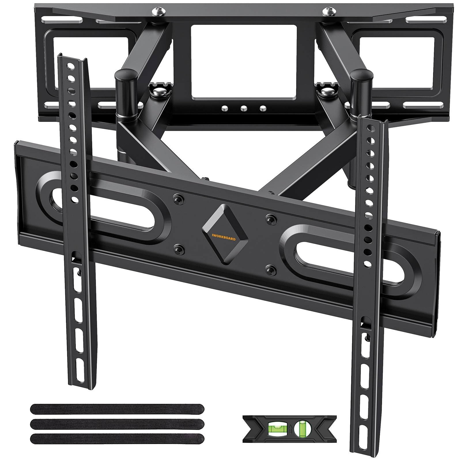 IWORKBOARD vista frontal del soporte montado mostrando estabilidad y estética