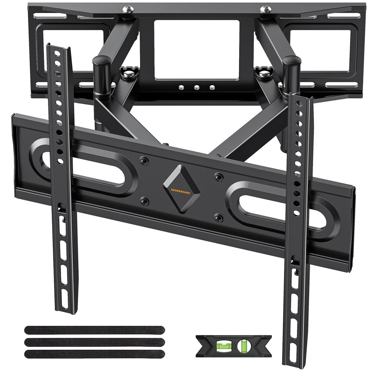 IWORKBOARD vista frontal del soporte montado mostrando estabilidad y estética