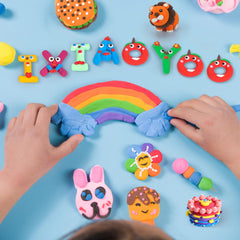 Ixiaoyoo porciones de arcilla desplegadas y colores vivos, ayuda a inspirar creatividad