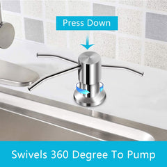 izolor tubo de silicona 47" conectado, permite usar envases grandes sin recargas