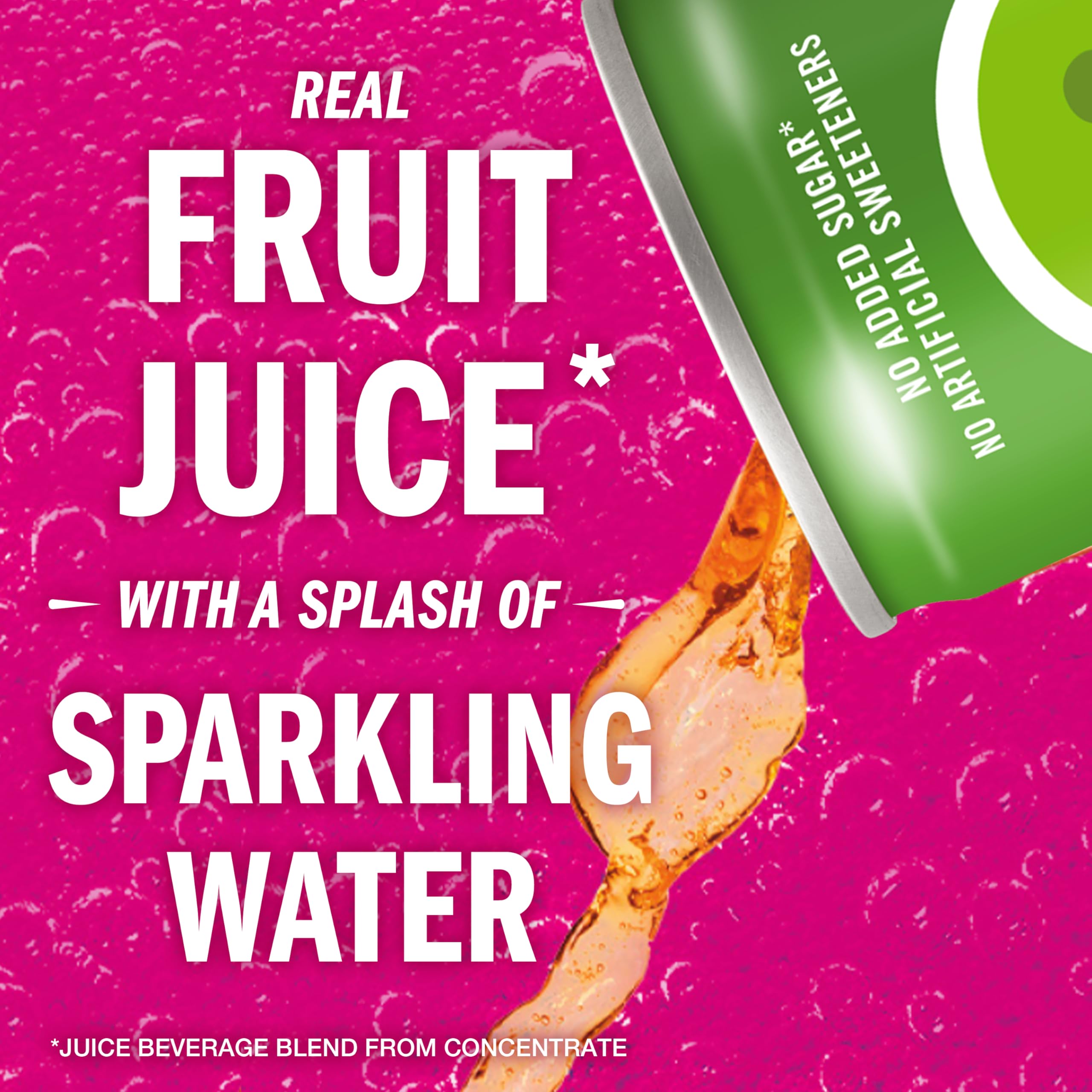 IZZE apple foam top and bubbles close-up conveying crisp sparkling texture