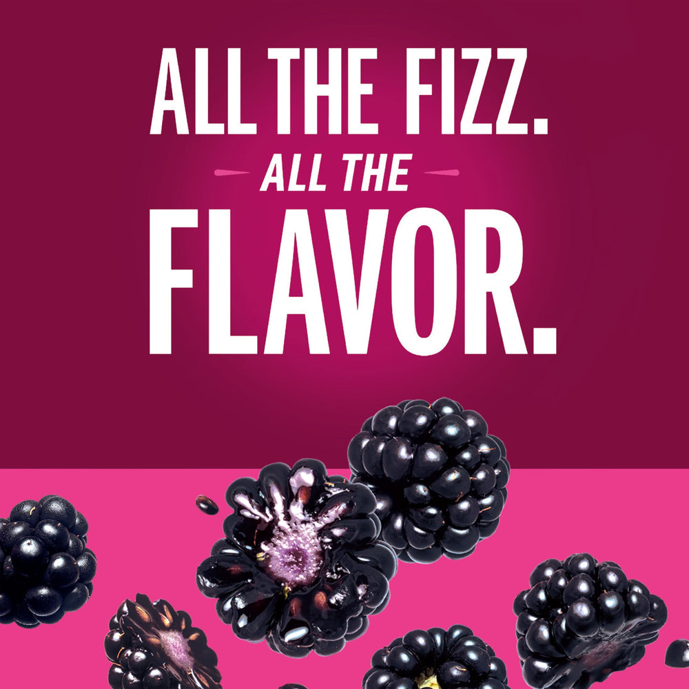 IZZE blackberry 24-pack box stacked for convenient storage and sharing