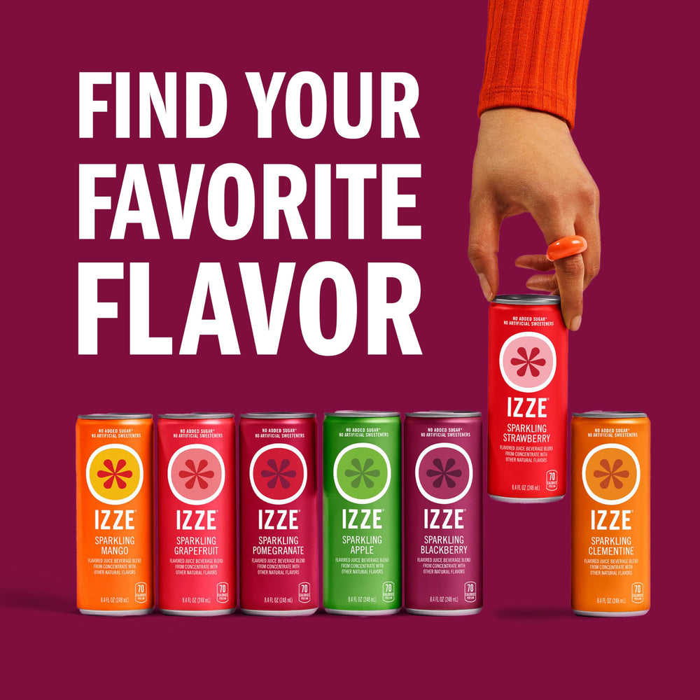 IZZE blackberry cans in picnic setting demonstrating portable party drink