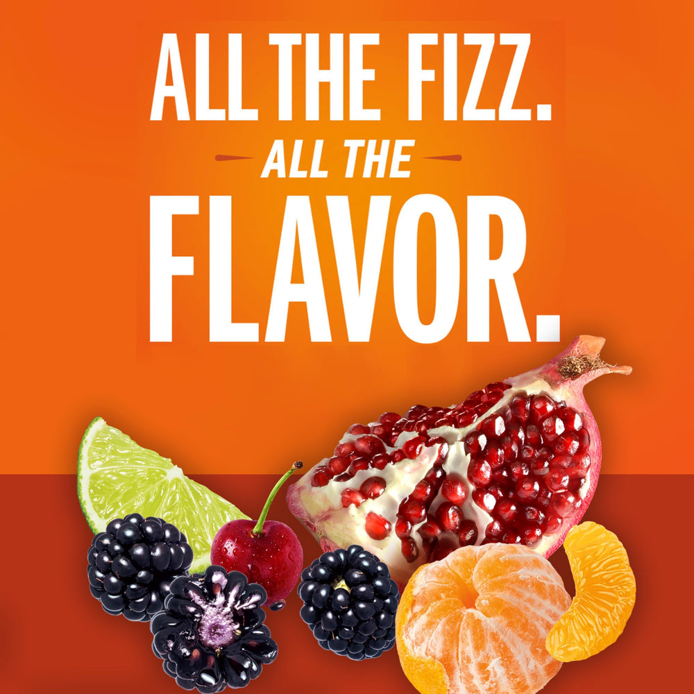 IZZE Sparkling Clementine lata en primer plano mostrando color cítrico y frescura