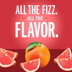 IZZE 24-pack of grapefruit cans stacked for easy entertaining and storage