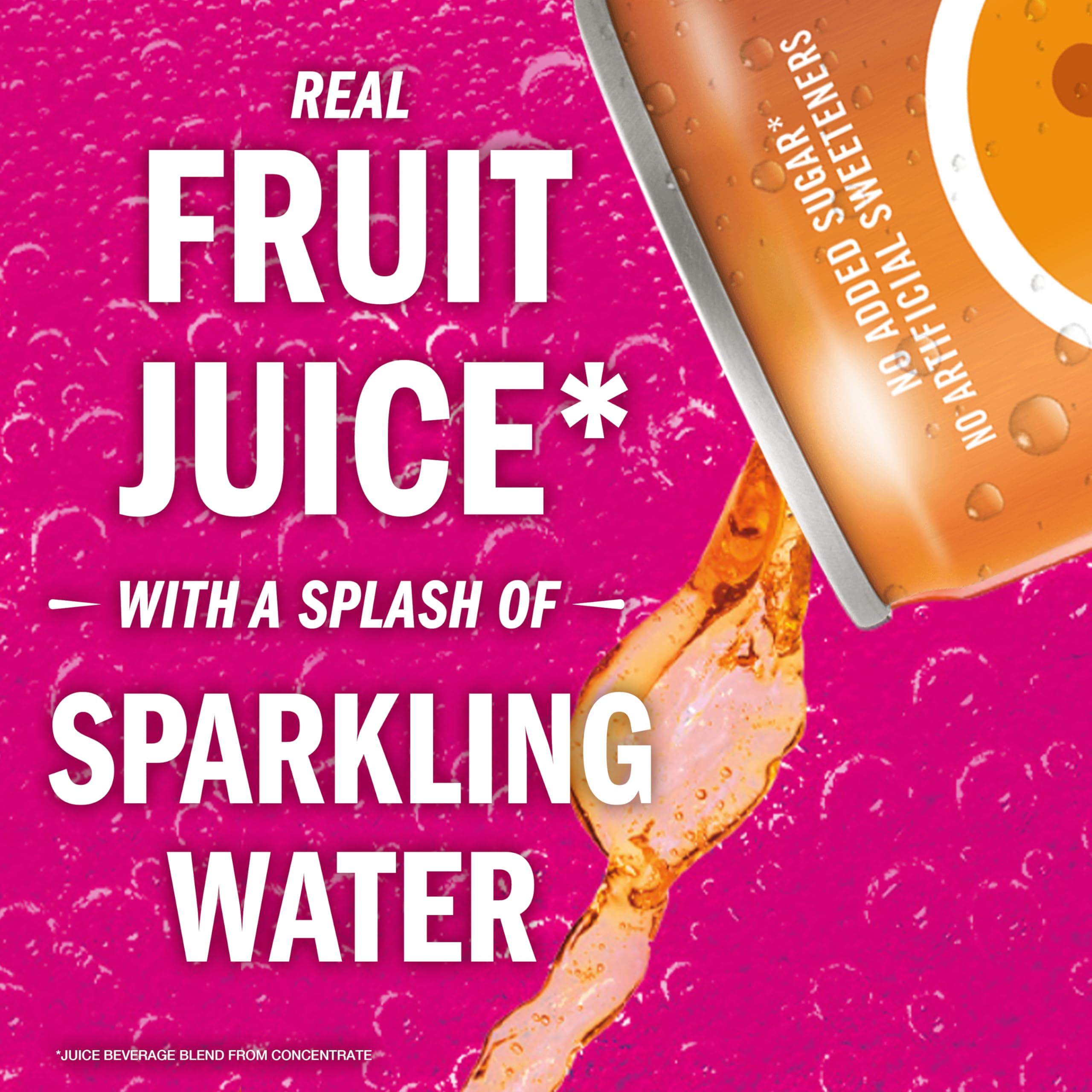 IZZE Sparkling Peach detalle de la lata resaltando la textura y atractivo frutal