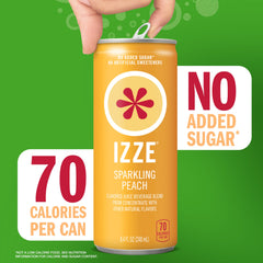 IZZE servido en vaso con hielo para disfrutar frío