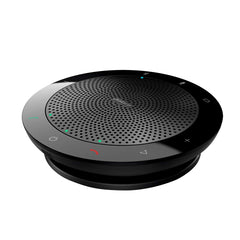 Jabra Speak 510 front view showing speaker grille and clear audio output benefit