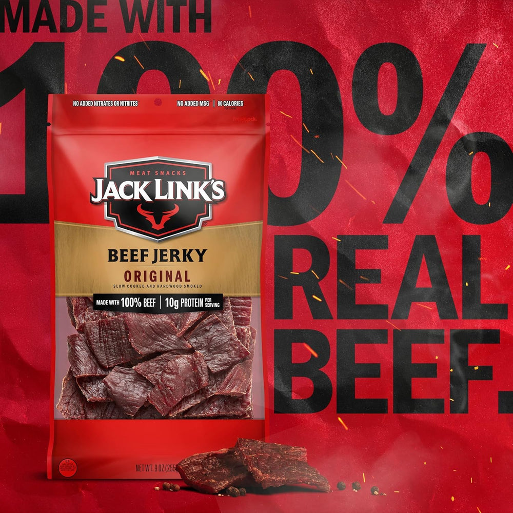 Jack Link's bolsa abierta lista para servir y compartir fácilmente