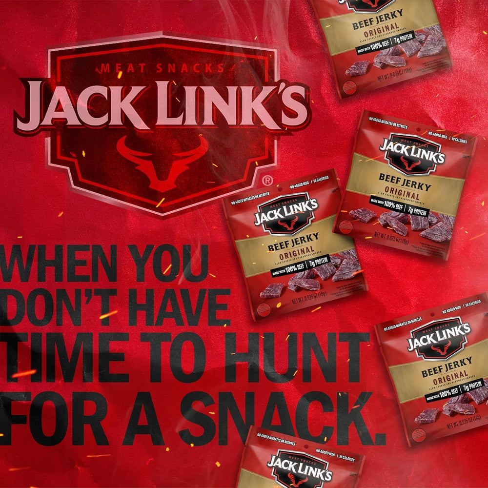 Jack Link's etiqueta con información nutricional, transparencia y proteína
