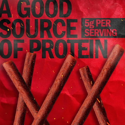 Jack Link's smoke-marbling detail highlighting slow-cooked flavor benefit