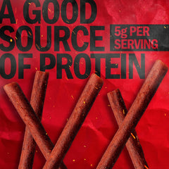 Jack Link's smoke-marbling detail highlighting slow-cooked flavor benefit
