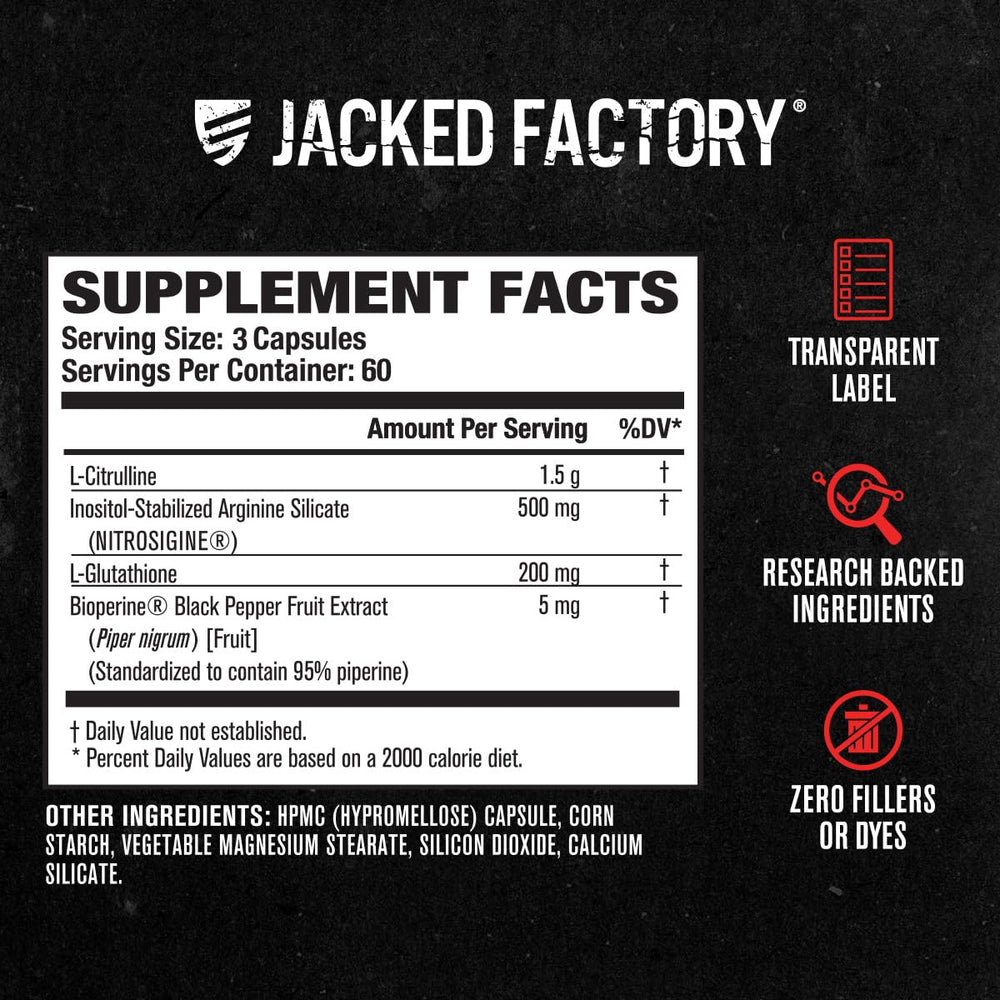 Jacked Factory en uso en gimnasio mostrando aumento de vascularidad