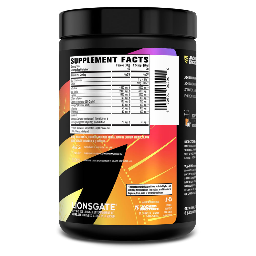 Jacked Factory Wick Mode empaque lateral con direcciones de uso legibles