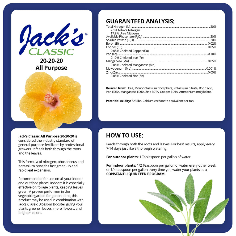 Jack's Classic cuchara medidora incluida junto al envase para dosificación precisa