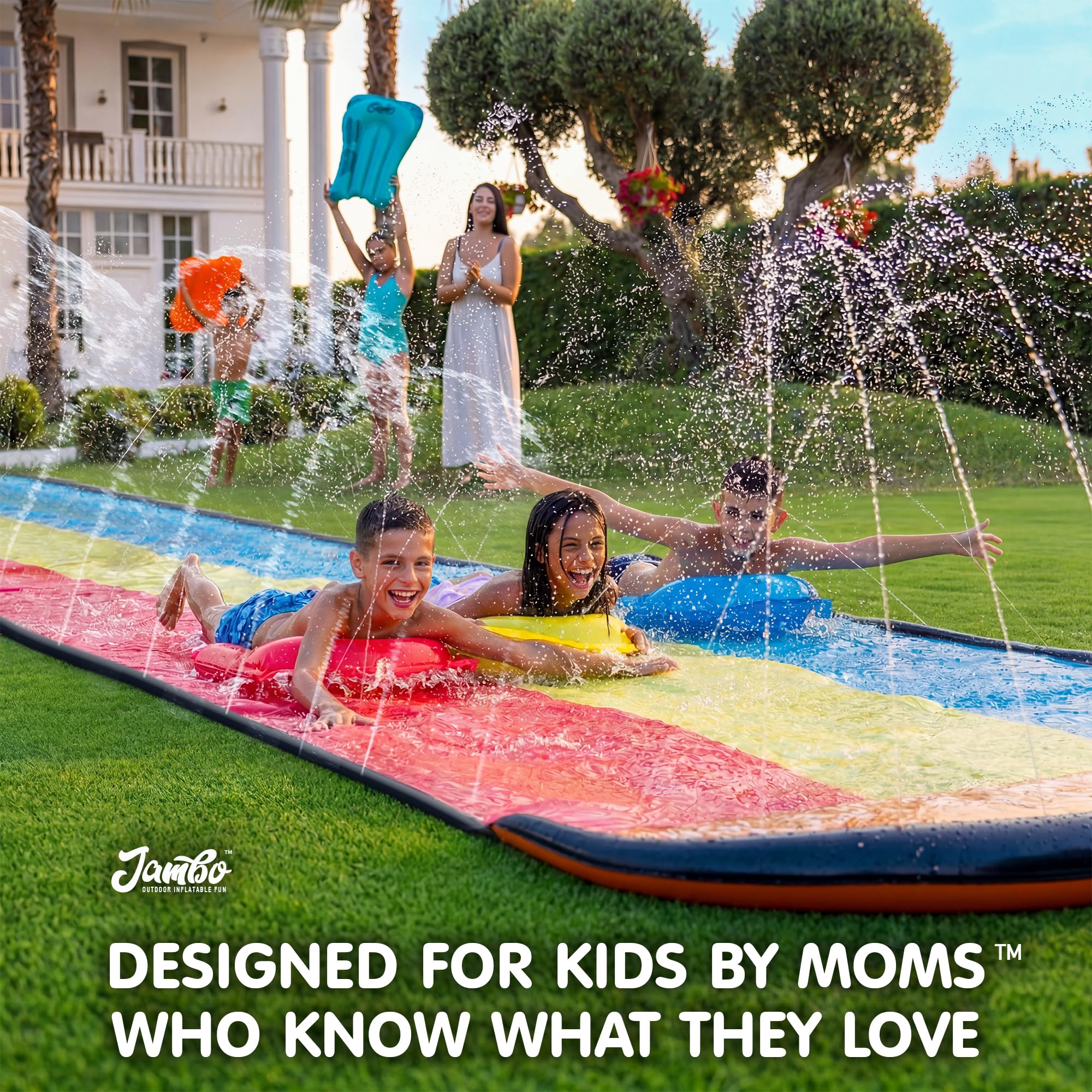 JAMBO heavy-duty PVC texture detail, built for long-lasting backyard use