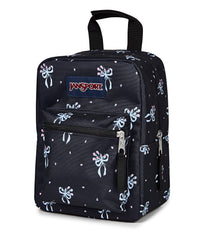 JanSport bolso en uso junto a mochila, transporte cómodo y manos libres