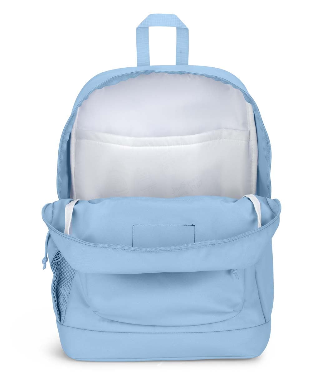 JanSport Cross Town Plus padded bottom boot close-up offering extra protection from rough surfaces