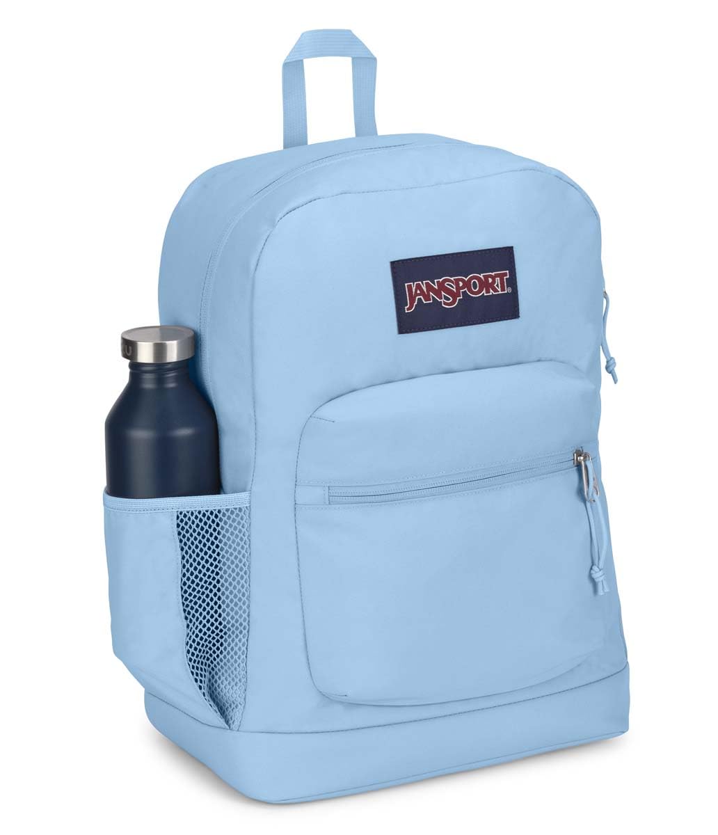 JanSport Cross Town Plus padded 15-inch laptop sleeve protecting a laptop for safe transport
