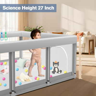 Jaobeem folded playpen compact for easy storage and travel