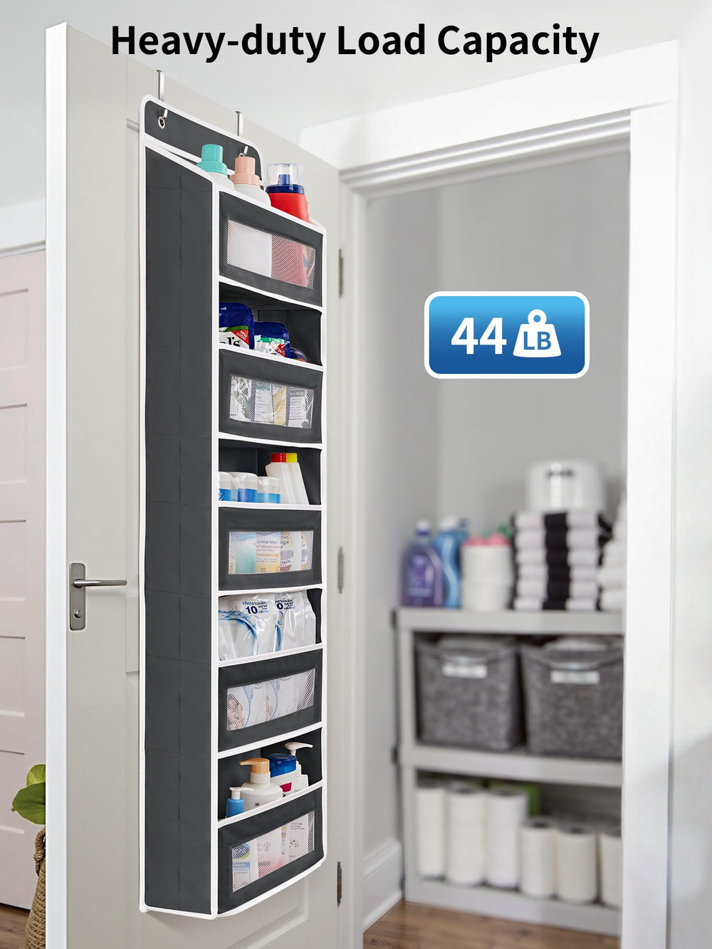 JARLINK ganchos metálicos para instalación fácil, compatible con puertas gruesas