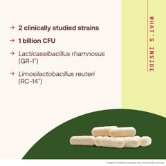 Jarrow FemDophilus primer plano de cápsula que muestra textura y fácil ingestión