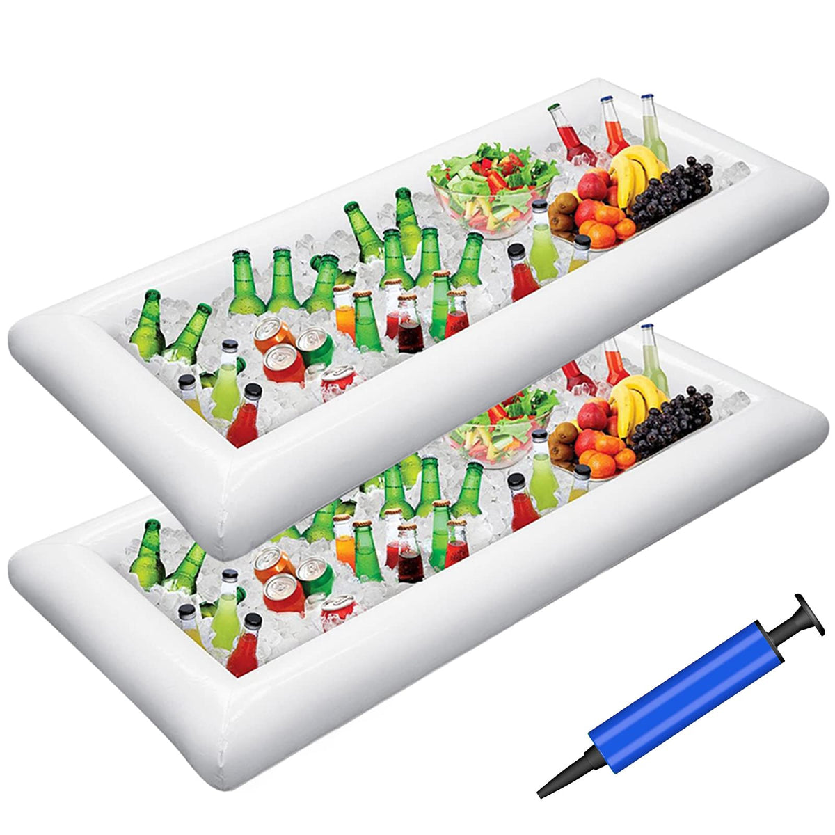 Jasonwell vista frontal de la barra inflable con bebidas frías y fácil servicio
