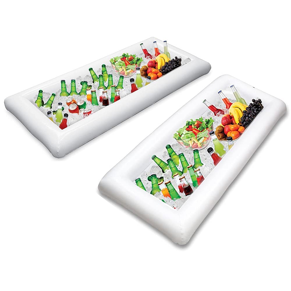Jasonwell ambiente de fiesta al aire libre con barra inflable como centro de buffet
