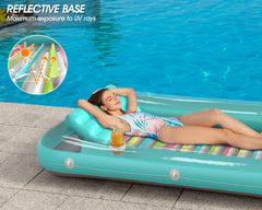 Jasonwell filled with water demonstrating cooling benefit while sunbathing