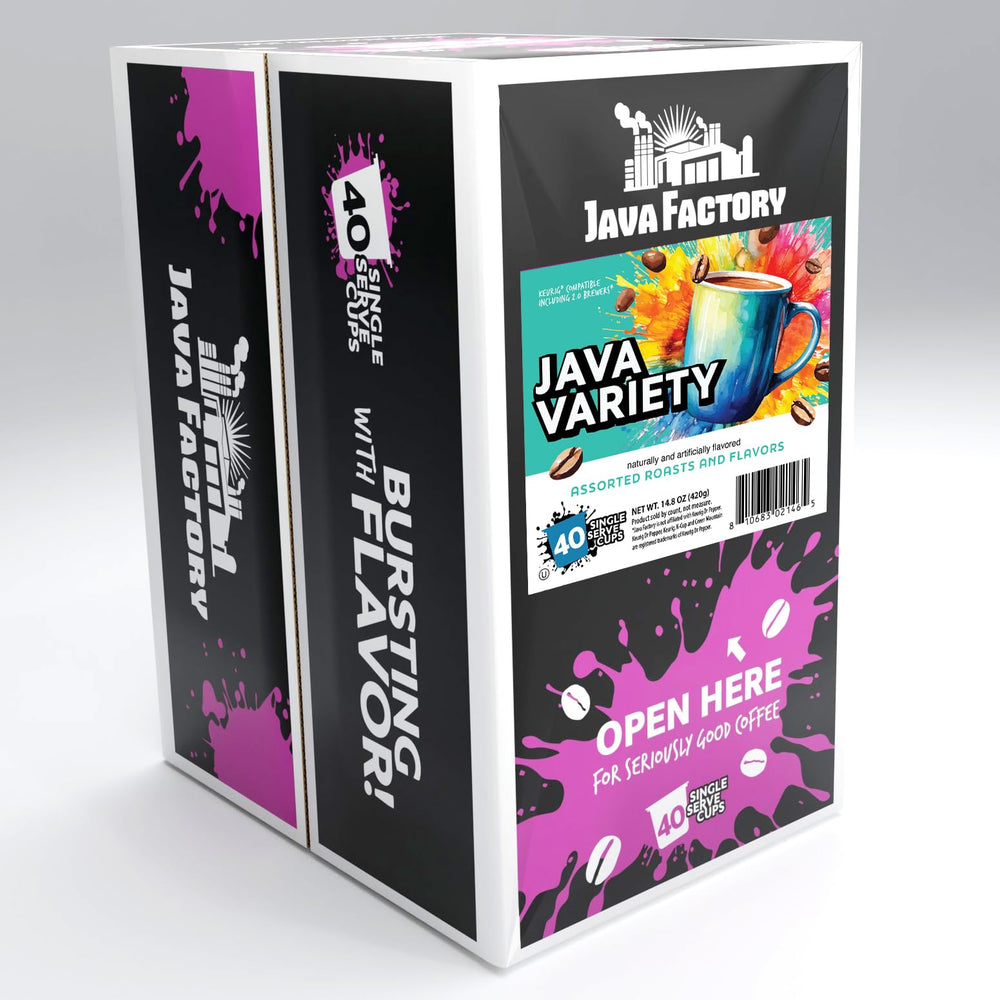 Java Factory comparación de tamaño con una taza para referencia visual