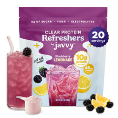 Javvy front packaging showing product name and Blackberry Lemonade benefit