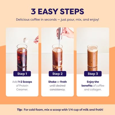 Javvy label view highlighting collagen, MCT oil, and clean ingredients