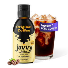Javvy front packaging showing bottle and branding, clear product benefits