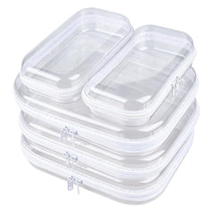 jayuwe vista frontal del pack apilable y transparente con beneficio de organización