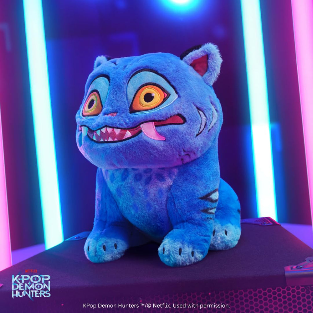Jazwares Derpy Tiger en habitación aportando color y estilo acogedor