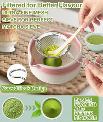 JBER chasen de bambú con ~100 púas para crear espuma cremosa y mezcla uniforme