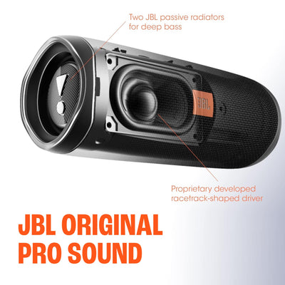 JBL Flip 5 by pool in use delivering waterproof outdoor audio