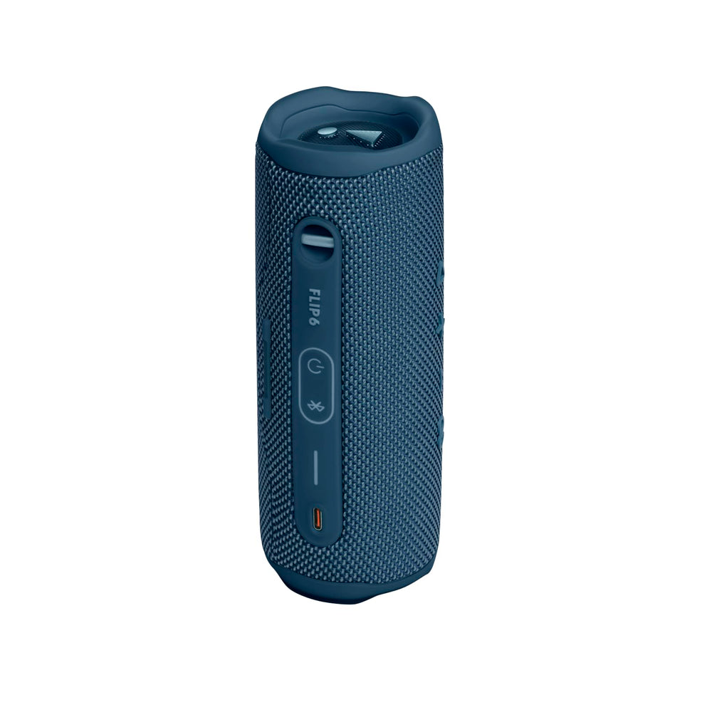 JBL Flip 6 fabric and housing close-up highlighting rugged texture and water resistance