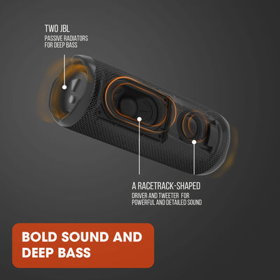 JBL Flip 6 held in hand demonstrating portable size and convenience