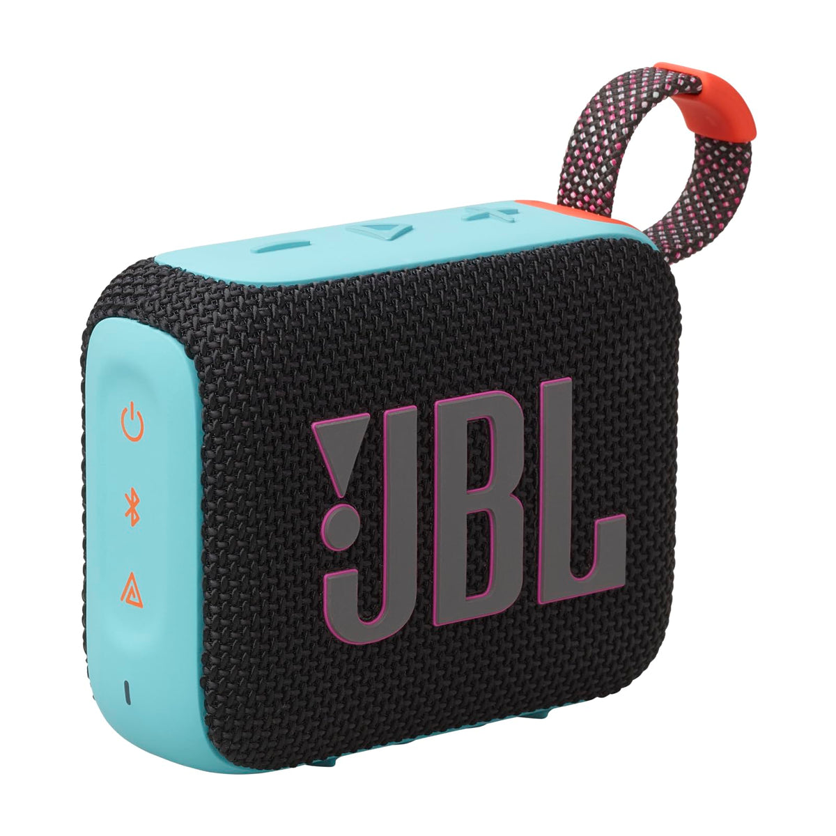 JBL Go 4 frontal mostrando diseño compacto y potencia