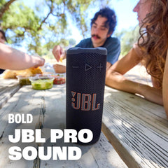 JBL Grip detalle de textura que ofrece agarre seguro y durabilidad