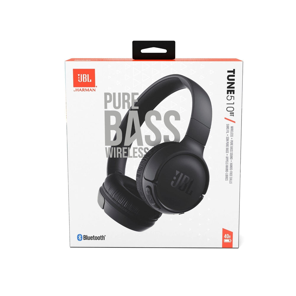 JBL Tune 510BT earcup controls close-up for effortless call and playback control