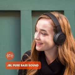 JBL Tune 510BT folded flat for compact storage and easy portability