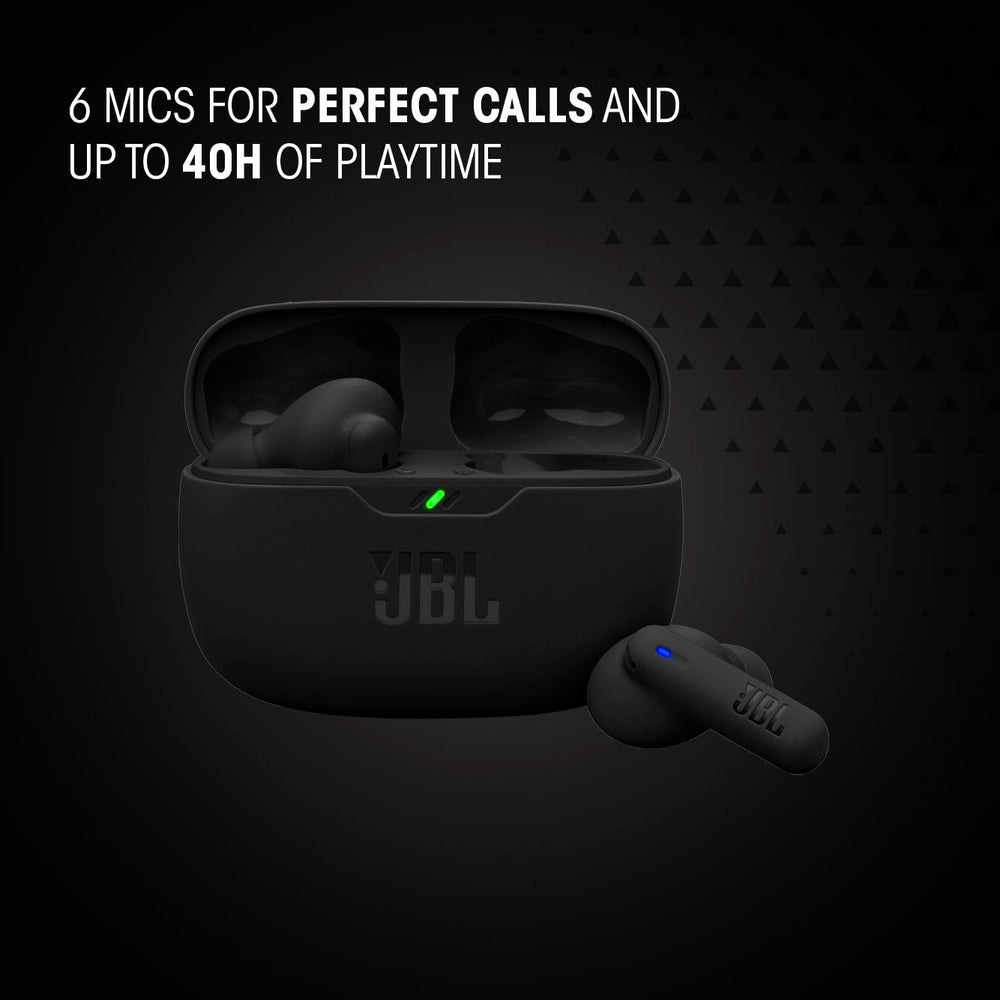 JBL Vibe Beam 2 USB-C charging port on case for fast top-up convenience