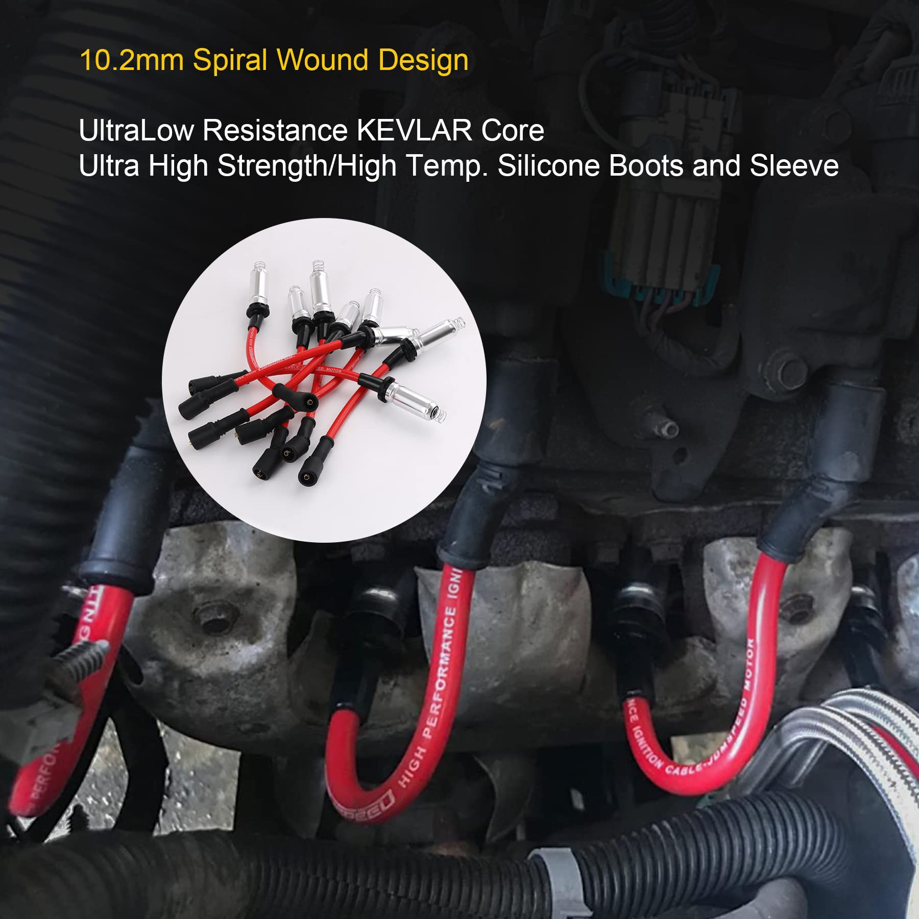 JDMSPEED detalle de bota de silicona resistente al calor que protege conexiones