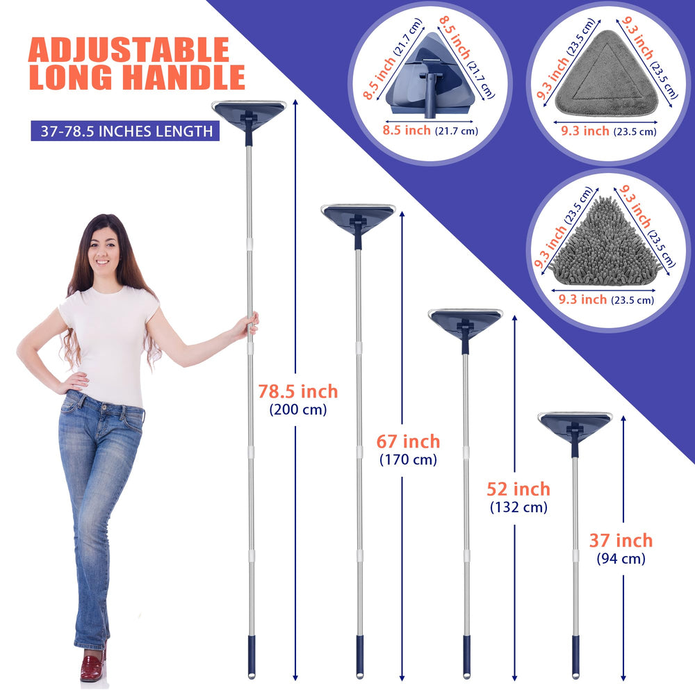 JEHONN mango extensible desplegado hasta 82 pulgadas para seguridad