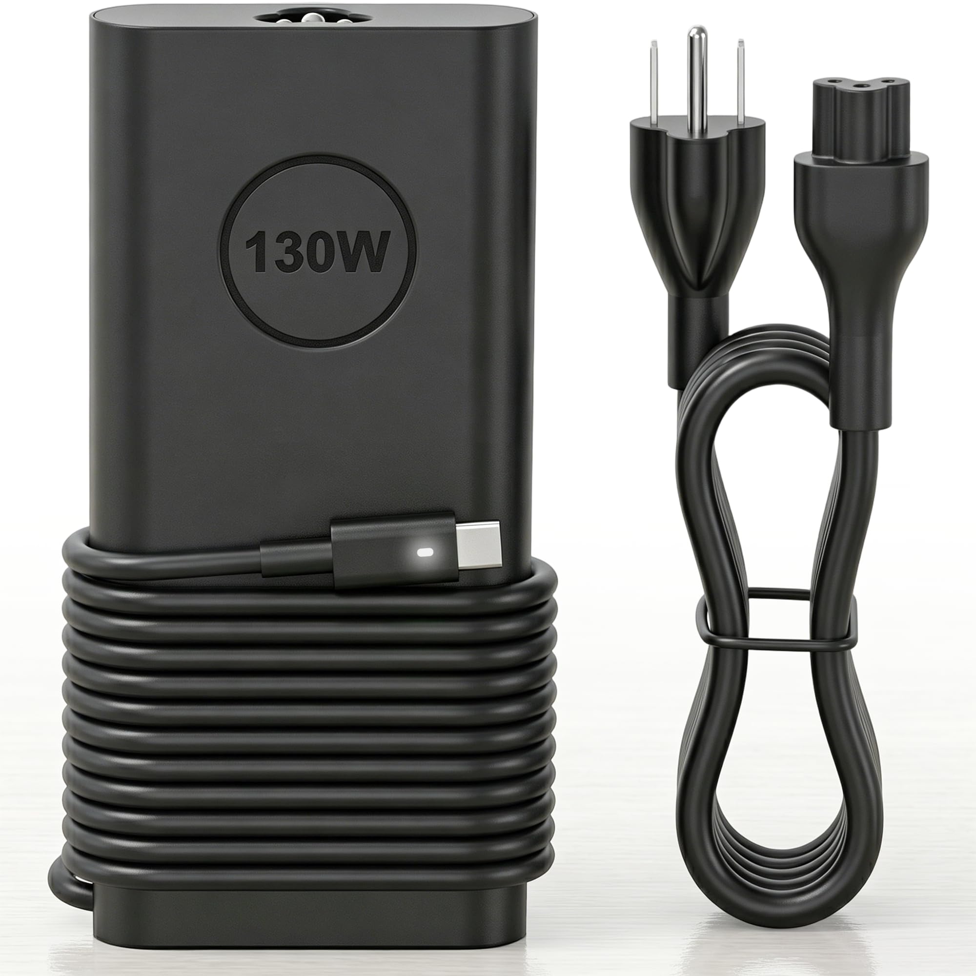 JEIBAO adaptador frontal 130W mostrando diseño compacto y carga confiable