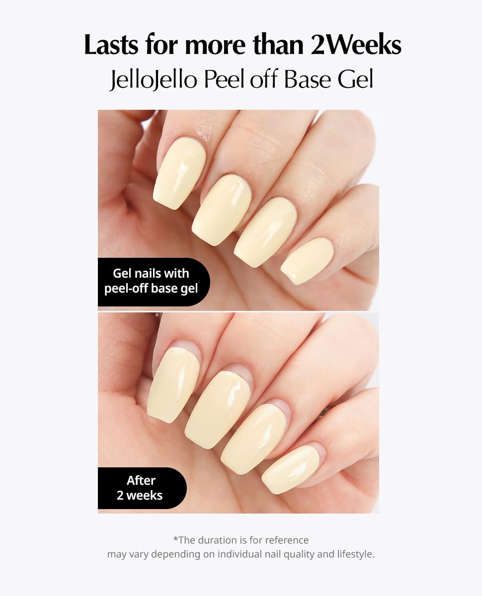 JelloJello OneKillGelRemover goteando, visual de consistencia eficaz
